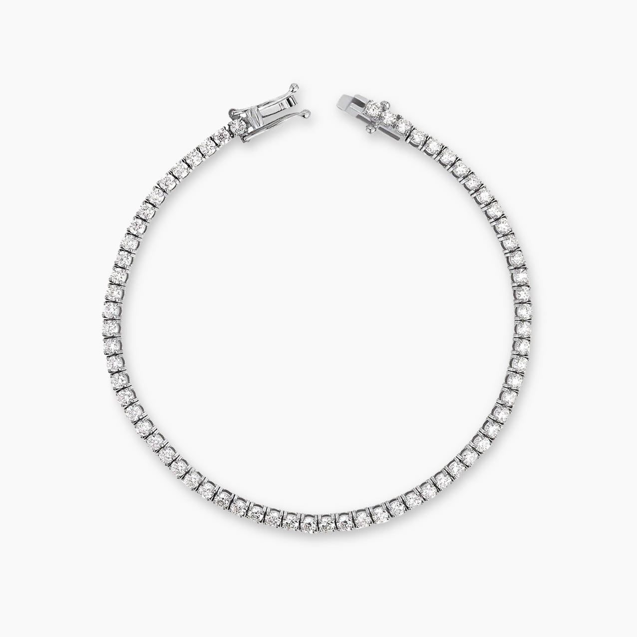 diamond 3ct tennis bracelet 18k white gold