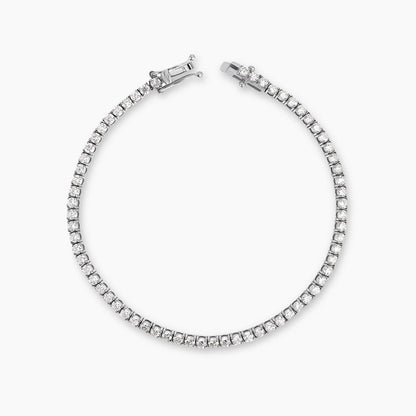 diamond 3ct tennis bracelet 18k white gold