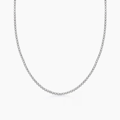 2.0ct tennis necklace 18k white gold diamonds