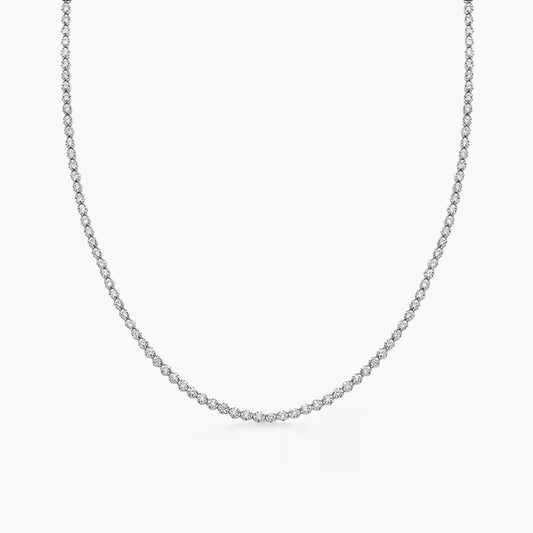 2.0ct tennis necklace 18k white gold diamonds