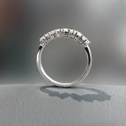 tiede fancy cut diamond ring in 18k white gold front