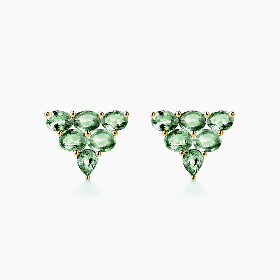 tourmaline 42ct earrings 18k gold