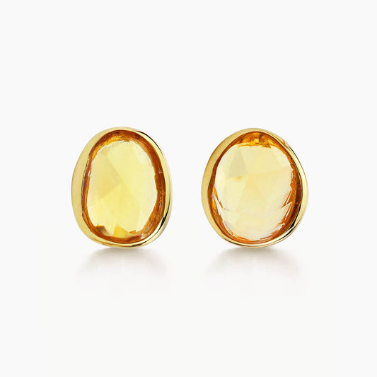 love more yellow sapphire earrings 18k gold