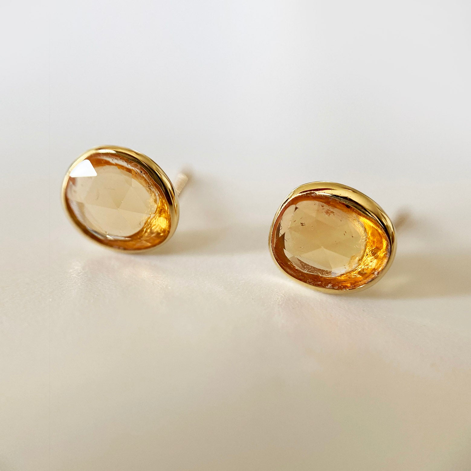 love more yellow sapphire earrings 18k gold