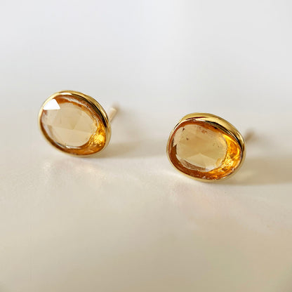 love more yellow sapphire earrings 18k gold