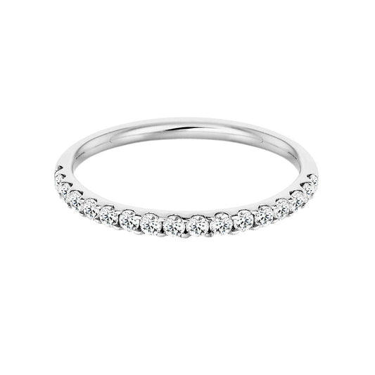 diamond half eternity ring 18k white gold