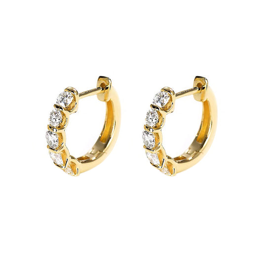 diamond hoop earrings 18k gold