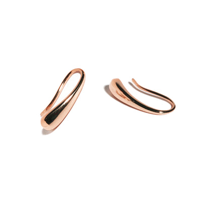  drop earrings 18k rose gold plated sterling silver