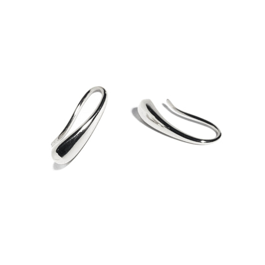 drop earrings 18k white gold plated sterling silver