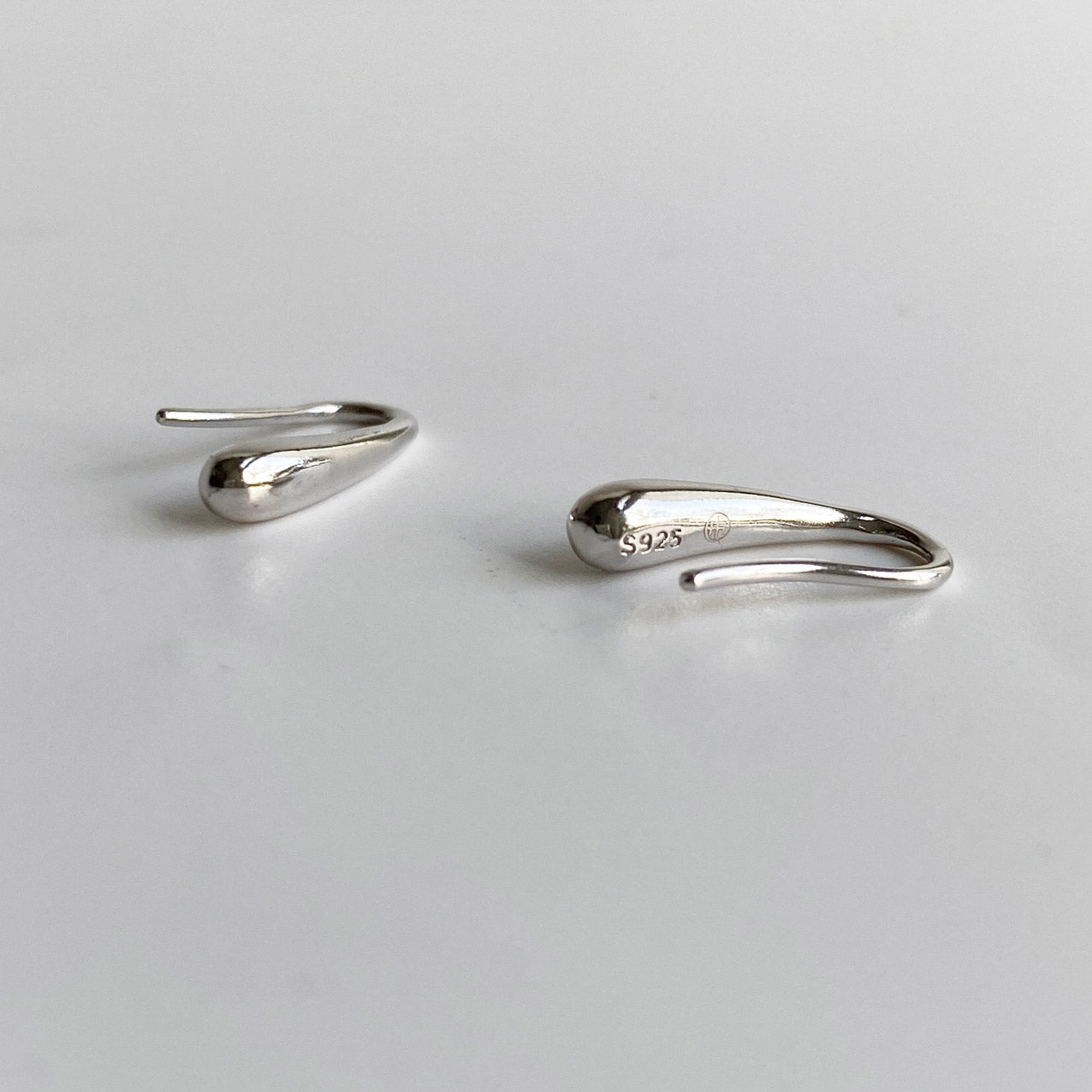 drop earrings 18k white gold plated sterling silver