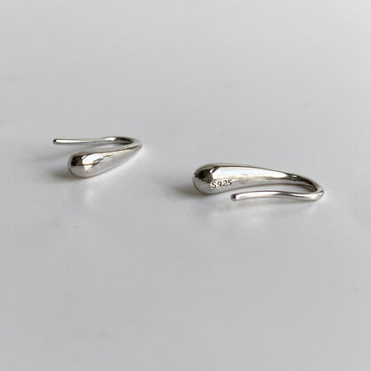 drop earrings 18k white gold plated sterling silver