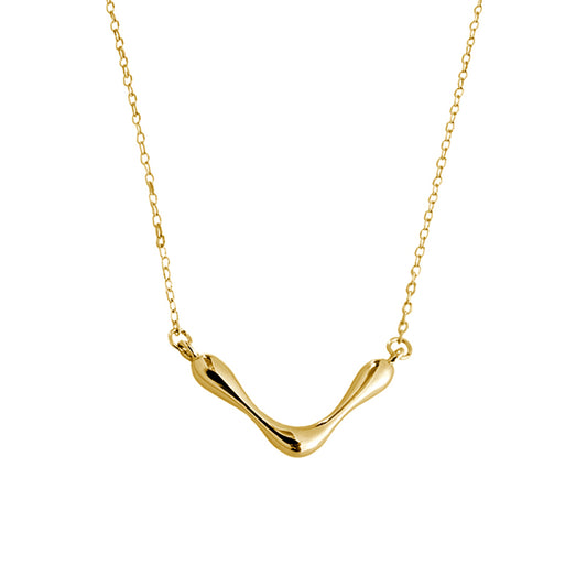 drop necklace 18k gold plated sterling silver