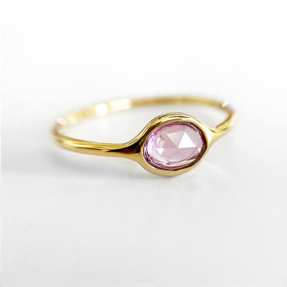 pink 058ct sapphire ring 18k gold