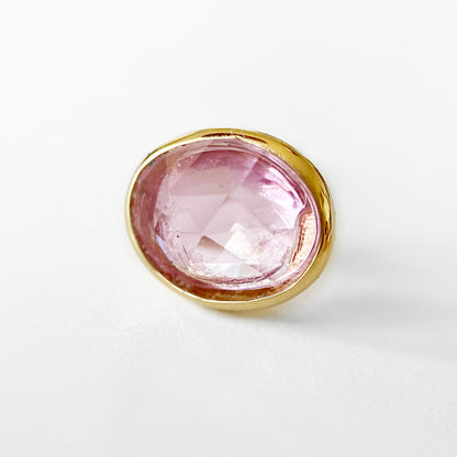 pink sapphire earrings 18k gold