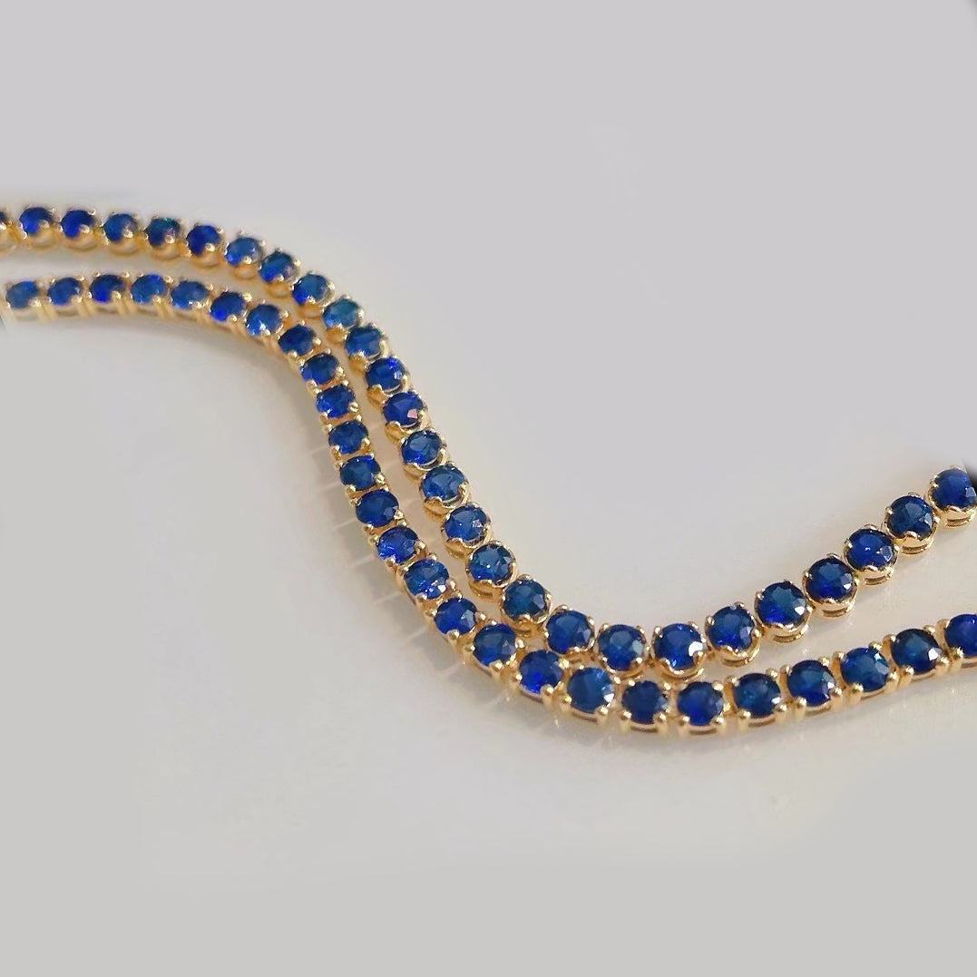 blue sapphire bracelet 18k gold